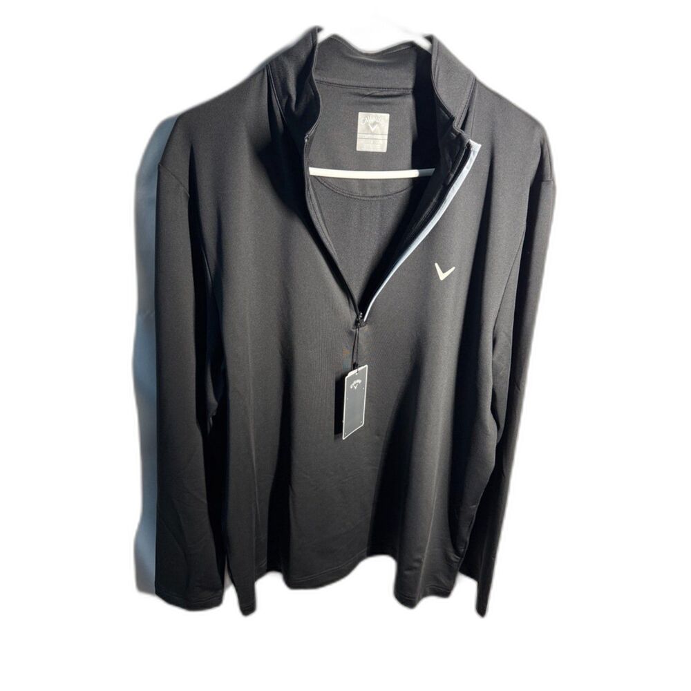 Callaway Opti-Dri Golf Quarter Zip Pullover Men’s L Black